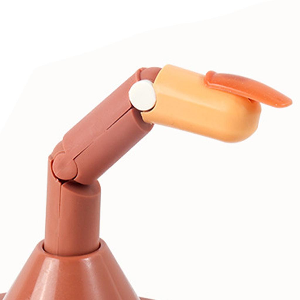 Nail Art Training Finger Bendable Joints False Nail Tips Practice Finger Mannequin with Brown Base