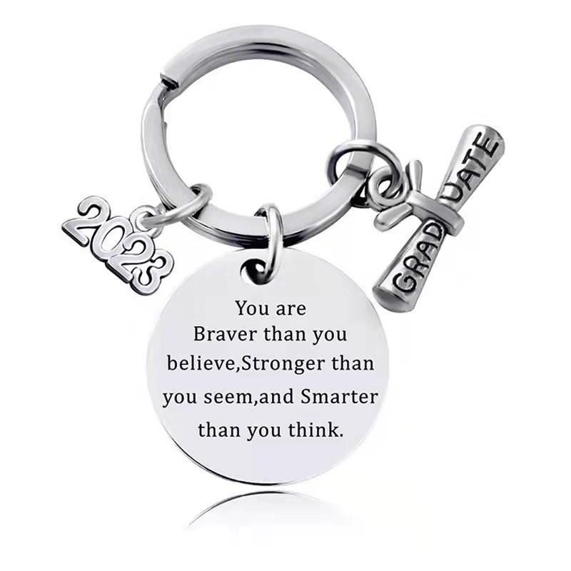 Steel Elegant Stainless Keychain Gift For Graduates Perfect For Celebrations And Parties