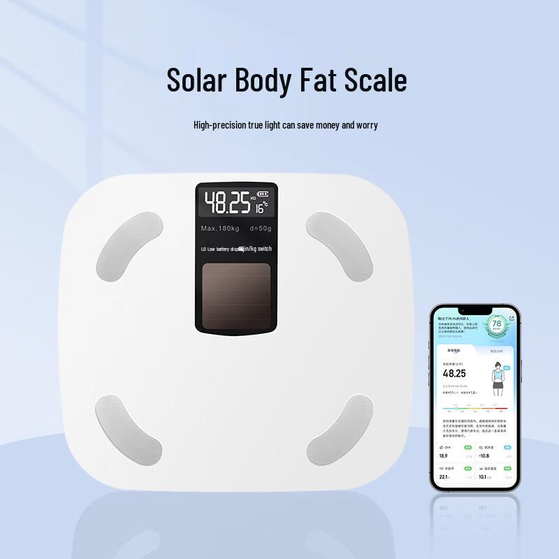 Solar Self-Charging Smart Body Fat Scale BF1224 (CN version)