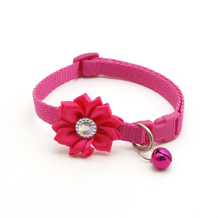 Pet Bell Flower Collar Dog Neck Collar Cat Neck Collar