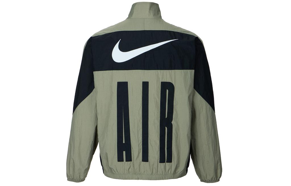 Nike Air Woven Jackets Men's Gray Stand Collar Moderate Other HV0881-320