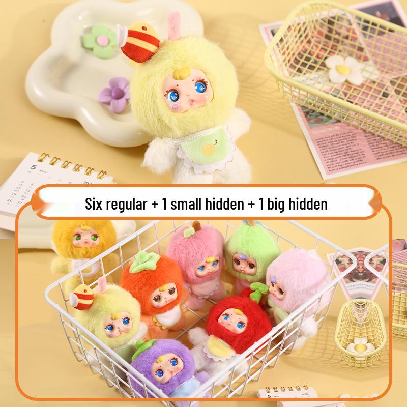 MM Milk Candy Plush Doll: Cute Cartoon Fruit Plush Blind Box Desktop Ornament