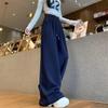 Fashion Casual Pants Women's Clothing Spring and Autumn New High-waisted Straight Loose Wide-leg Long Pants