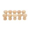 10pcs Unfinished Wooden Wooden Peg Dolls Wooden Mushroom Figurines  DIY Arts Crafts Projects