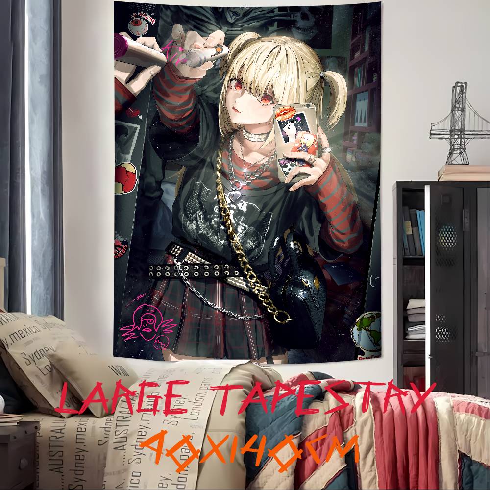 Cool Fashion Pretty Girl Misa Amane Tapestry Decoration Bedroom Dormitory Background Cloth Home Party Living Room Club Tapestry