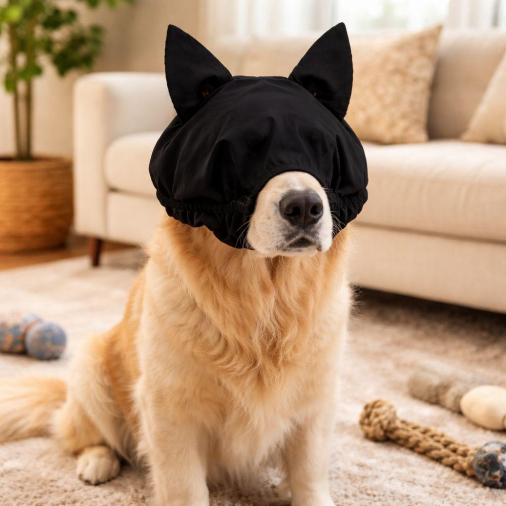 Noise Reduction Dog Pacify Eye Mask Anti Startle Light Blocking Dog Placate Headgear Comfort Fit Stabilization