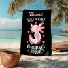 Custom Name Ultra-Soft Beach Towel with Axolotl Theme,Ideal for Pool - Camping, Diving - Perfect Travel Essential, Vibrant Beach Towel.