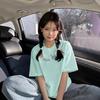 Heavy Cotton Cartoon Fun Short-sleeved T-shirt Women's Summer New Loose Design Niche Half-sleeved Top