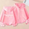 Cardigan Felpa con Cappuccio e Zip per Bambini Felpa Stile Ragazzi Ragazze 3-12 Anni Marca Top Sportivo Moda Casual Affascinante Ampio Cappotto Vestiti