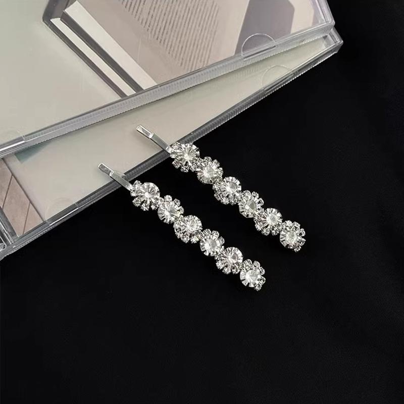 Bling Křišťálové Sponky do Vlasů Set Kamínkové Květiny Boční Pinetky Sladké Elegantní Pinetky Vlásenka Ženy Vlasové Doplňky
