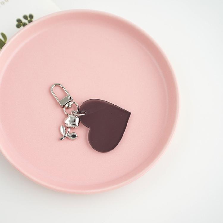 Unisex Bag Pendant Rose Keychain Fashion Statement Key Charm Stylish Key Pendant Unique Key Ornament Perfect for Key Bag