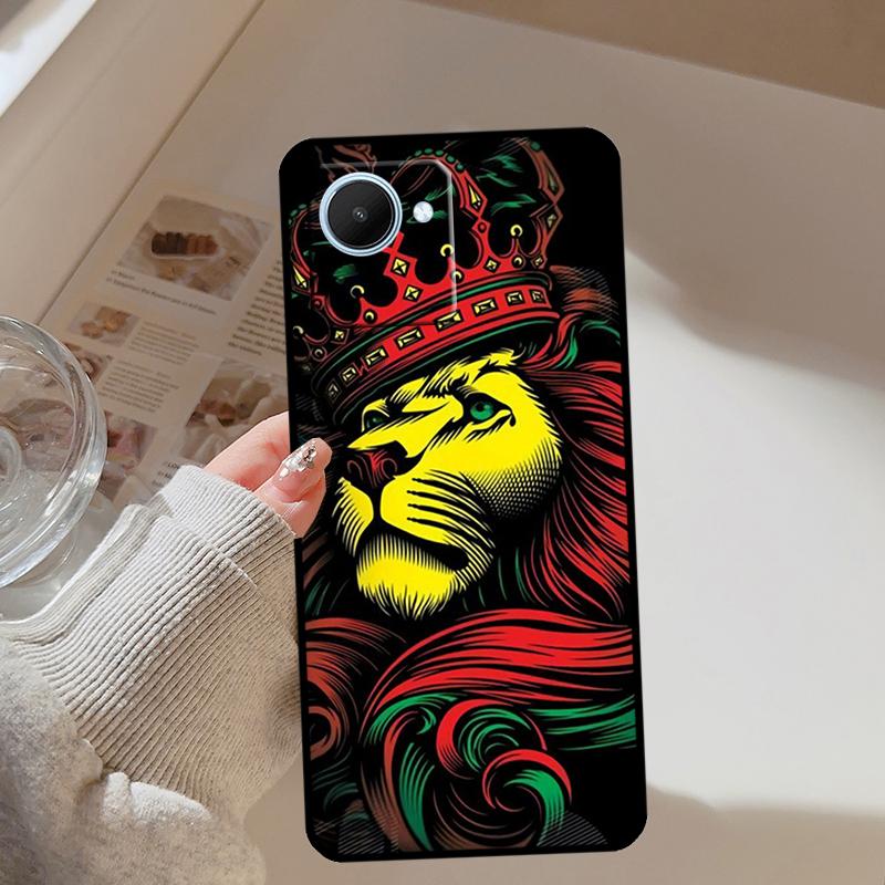 

Rastafarian Lion For Realme 13 12 10 11 14 Pro Plus GT 6T 6 5 GT7 Pro C61 C55 C53 C51 C21Y C25S C75 C67 Case Realme C31