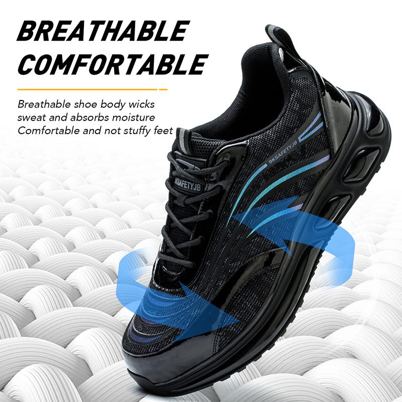 Fashion Work Safety Shoes For Men Sneakers  Anti-smash Anti-puncture Work Indestructible Shoes Steel Toe Protective Boots
