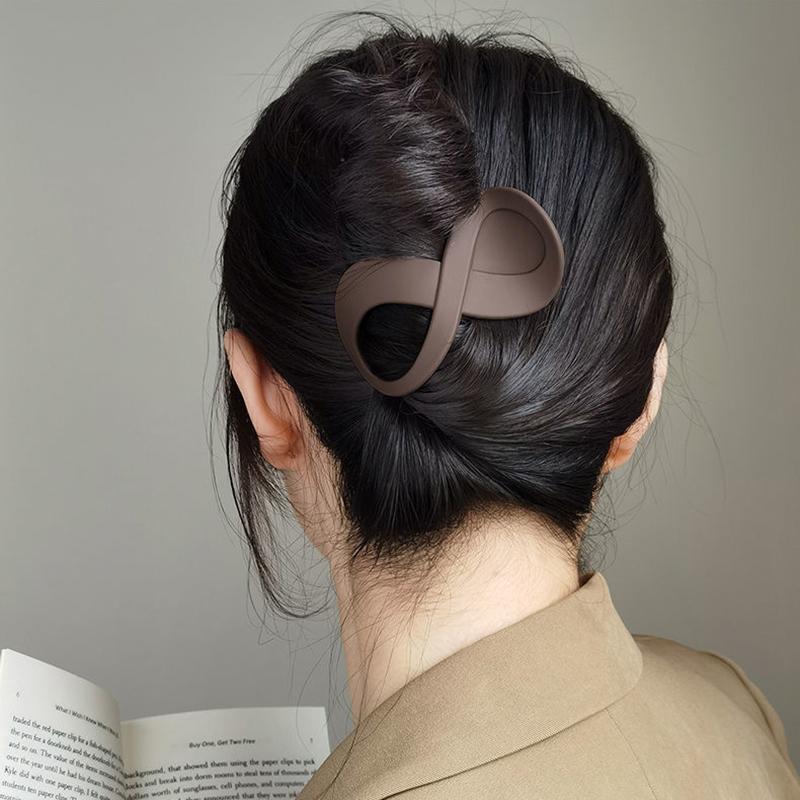 Trend PC Hair Clip Simple 8-shaped Infinity Styling Holder Shark Hair Claw Clip Hair Accessories For Women  New