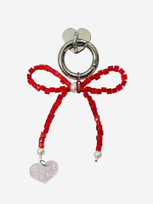 

Любовь или нет Красные Ленточные Бусины Брелок&Ток Red