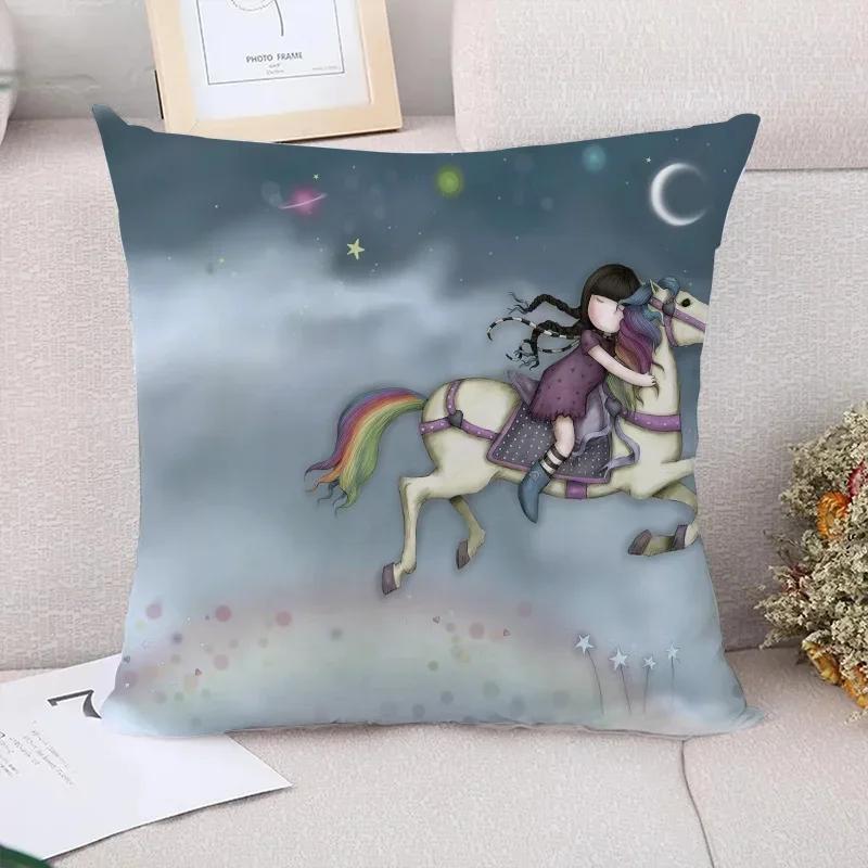 Gorjuss Couple Pillow Pillowcases  Decorative Cushion Cover Luxury Pillowcase Decor  Sofa Cushions Pilow Cases