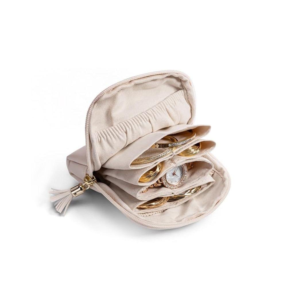 Střapec Šperky Balicí Taška PU Kůže Držák na Šperky Přenosné Pouzdro na Šperky Dovolená