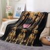 1PC Cute pets Print Flannel Blanket, High quality Comfortable for All Seasons, Home Decor, Warmth and Comfort, Perfect for Christmas Gifts