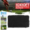 Golf Practice Net Heavy Duty Impact Netting 3m x 3m Rope Border on all 4 sides Black 30x30mm