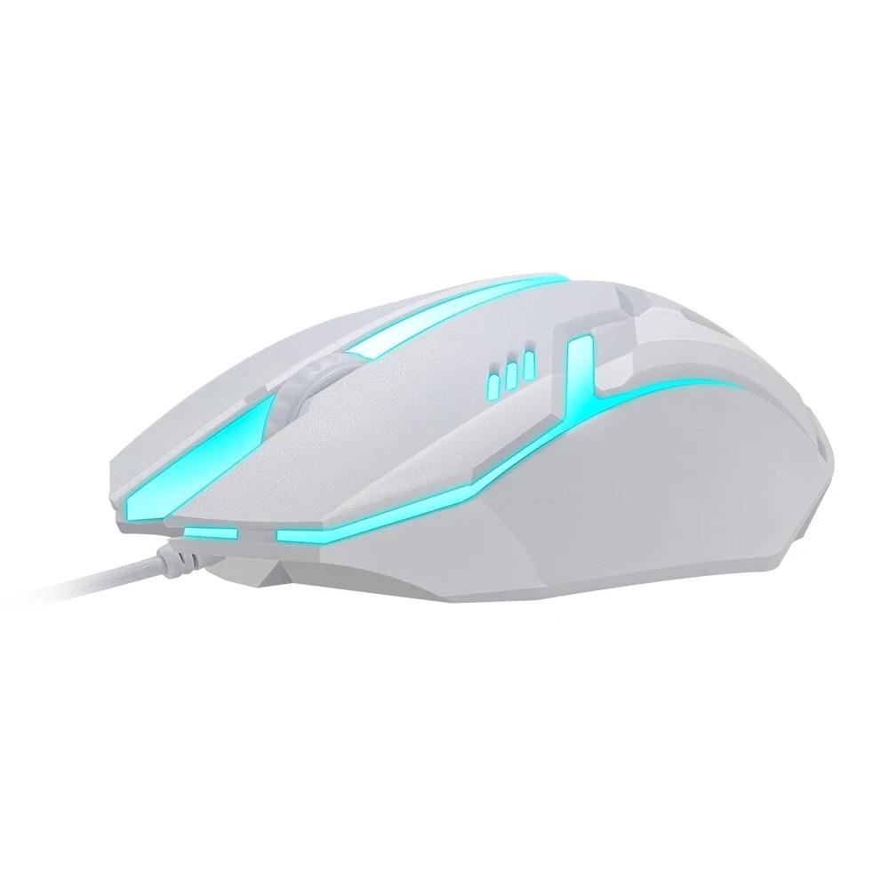 T-WOLF TF230 Wired Arabic Gaming Keyboard And Mouse Set/RGB Backlit/Mechanical Feel/Waterproof Design/USB