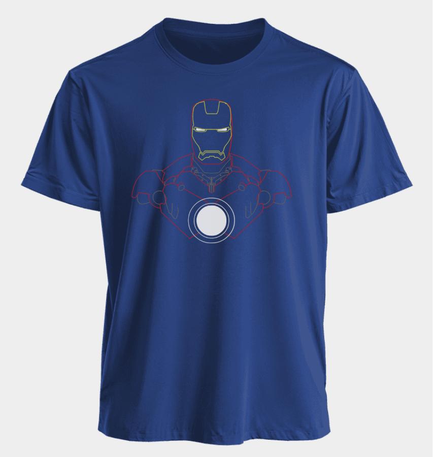 The Avengers Men's and Women's T-shirts Iron Man Summer American Spring and Autumn Sports Fitness Casual Short Sleeves