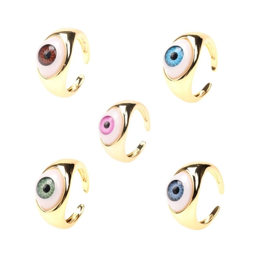 Personalisierter Harz Augen Ring Vintage Punk Augapfel Ring Überlagerung Dämonen Augen Finger Ring Mädchen