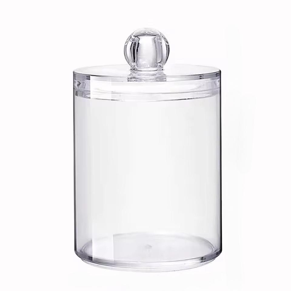 Acrylic Multifunctional Jewelry Container Cosmetic Makeup Cotton Pad Organizer Travel Cosmetic Storage Case Sundries Storage Box