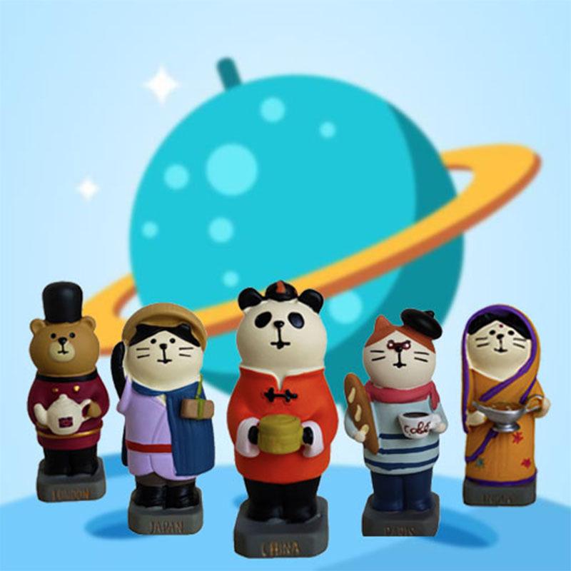 Japanese Zakka Travel Souvenir Resin Mascot - Creative Desktop Ornament