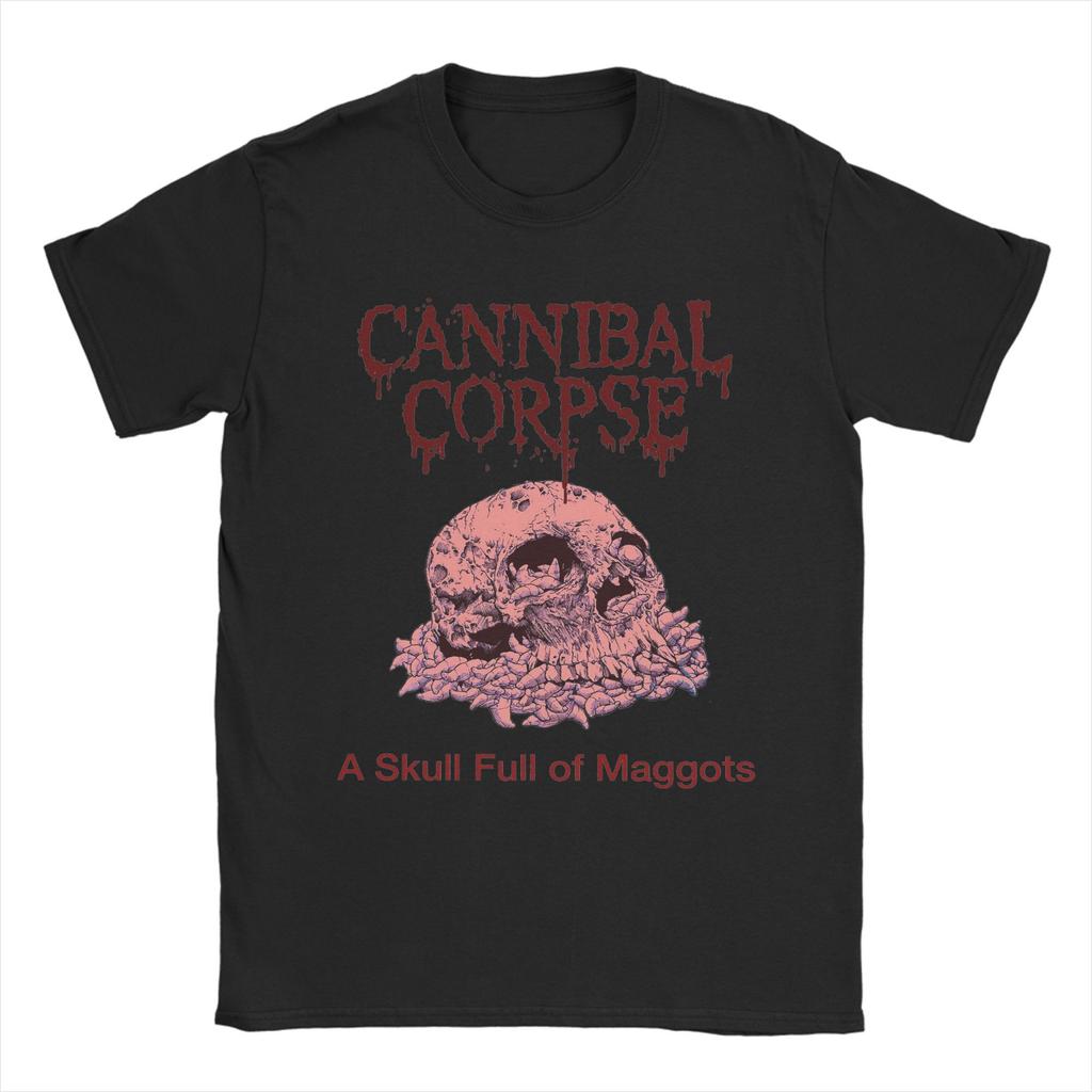 Men's T-Shirts Cannibal Corpse Butchered at Birth Cotton Tee Shirt Short Sleeve Death Metal Band T Shirts Round Collar Clothing
