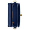Coach Cassie 19 Metal Accents Decor Denim And Calfskin Shoulder Crossbody Handbag Small Women Handbags Dark-Blue CAT45-B4RHO