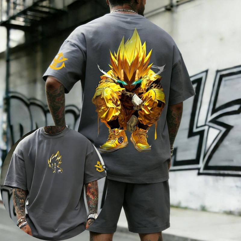 Oversized Cosplay Costume Dragon Ball Piccolo 2026 Summer New Product Harajuku Anime Printed Y2K Hip Hop Casual Unisex T-shirt