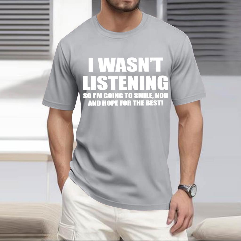 Pánské módní tričko, Streetové ležérní oblečení s krátkým rukávem