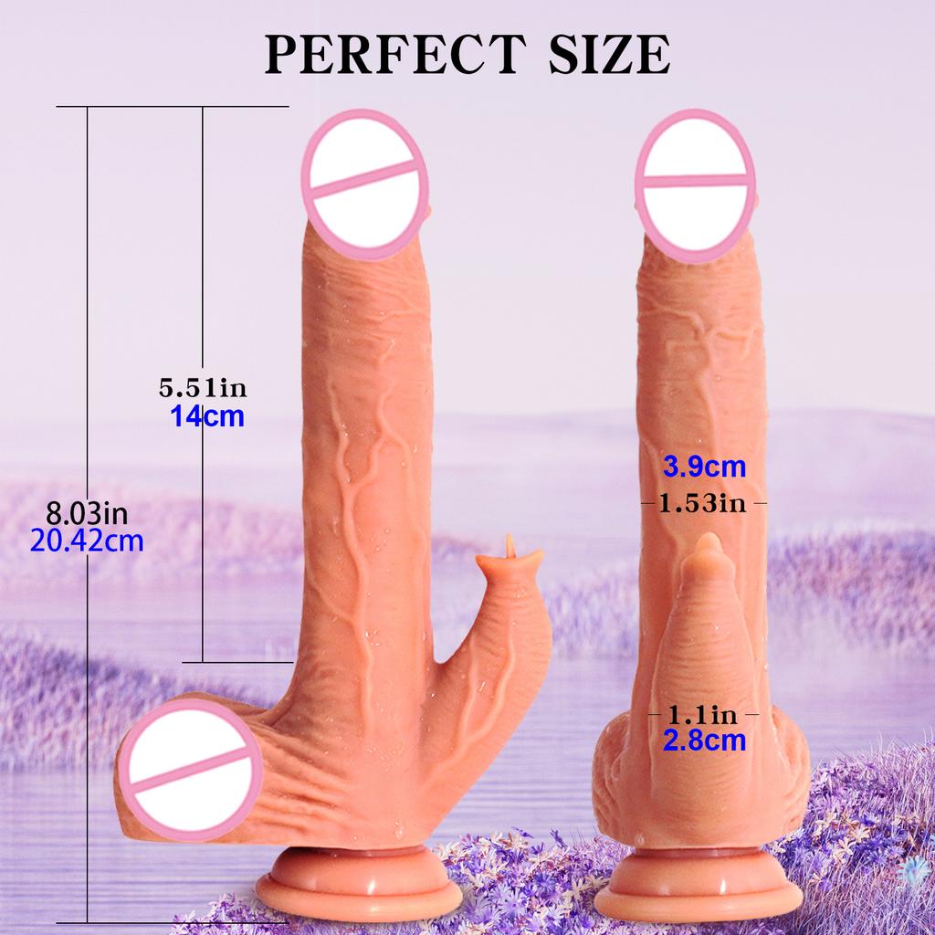 Thrusting Dildo Vibrator Big Fake Dick Sexy Adult Vibrating Remote Control Realistic Heating Dildo for Anus Vagina Stimulation