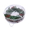 Holiday Wreath Storage Bag Water Proof PVC Transparent Bag for Home Decoration