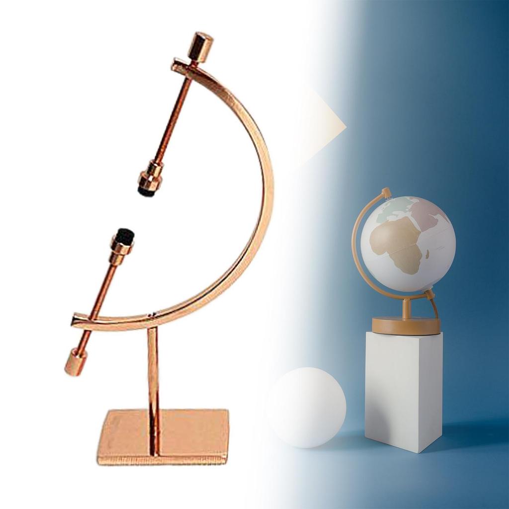 Sphere Holder Display Stand Ornament Glass Ball Holder for Iving Room 15cmx8cmx31cm