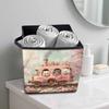 The Pink Little Train 5D Diamond Painting Storage Basket Full Round Drill Mosaic Diamond Embroidery Cross Stitch Kits Home Decor Home Decor