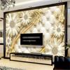 Wallpaper Flowers 3d Murals Luxury Jewelry Wallpaper Hotel Background Wallpaper For Walls 3d