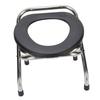 Faltbarer Toilettenstuhl Tragbarer Toilettenstuhl Edelstahl Ergonomischer Toilettenstuhl für Erwachsene