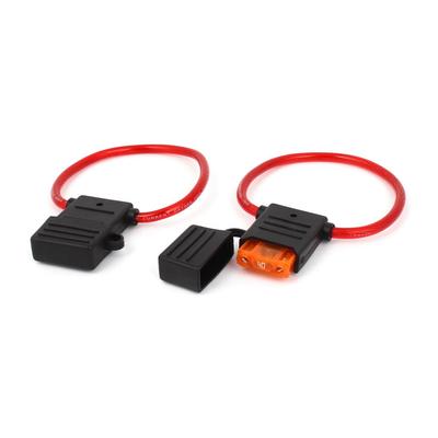 Fuse Holder, Fuse Box, Fuse Cap, Fuse for Cars, 40A, Waterproof, , Black, Pack of 2
