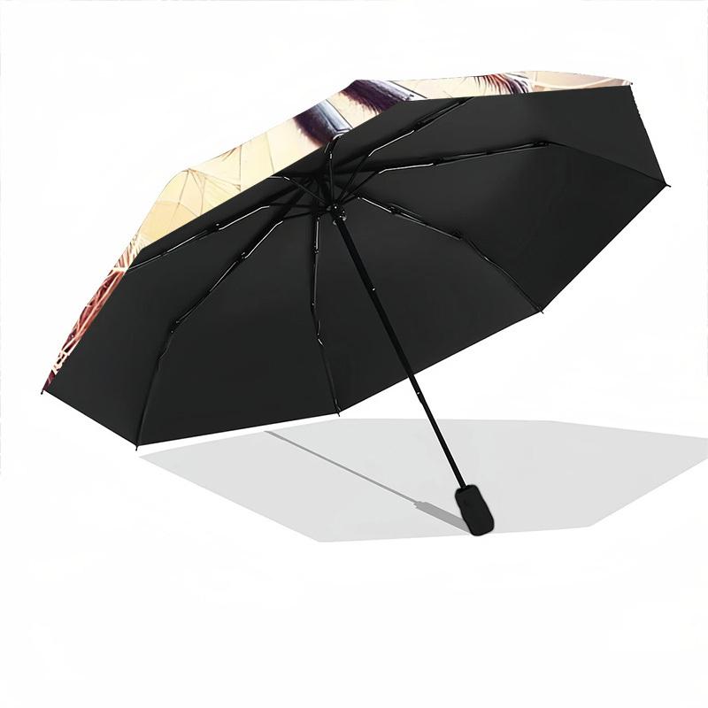 1pc Spider Web Automatic Folding Umbrella - Design, Durable Iron Frame for Travel, Outdoor, Beach Fashion Accessory a0920052