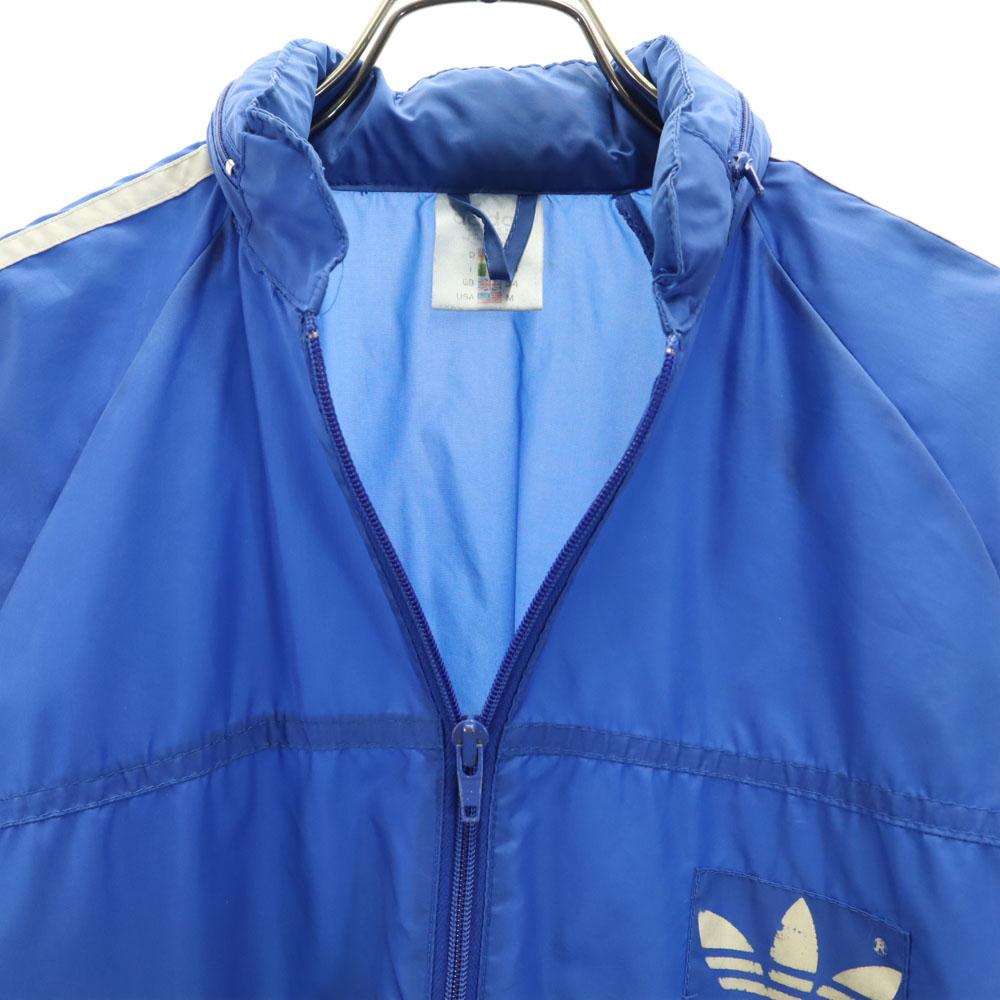 adidas 80s vintage Trefoil logo Windbreaker M blue Jacket Men's Used