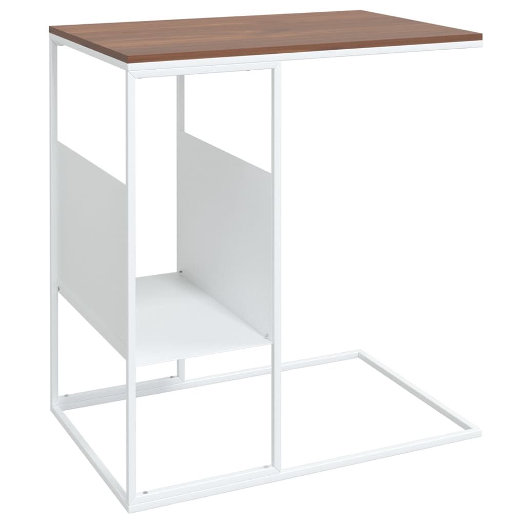 VidaXL Side Table White 55x36x59.5 Cm Engineered Wood 343106