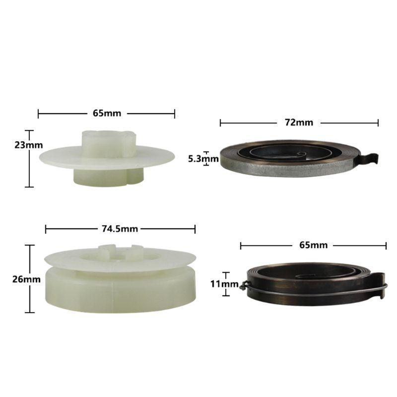 4500 5200 5800 Chainsaw Easy Starter Pulley with 2 Springs Chainsaw Spare Parts