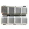 Four Slot Storage Box With Transparent Lid For Organized Screws And Part Management Durability Plastic