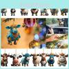 Cute Cartoon Cow Acrylic Car Hanging Decoration For Christmas Tree Birthday Gift