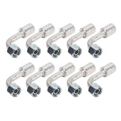 10pcs Car Air Conditioner Angle 90° Connector Alu AC Aluminum Connector Pipe Car
