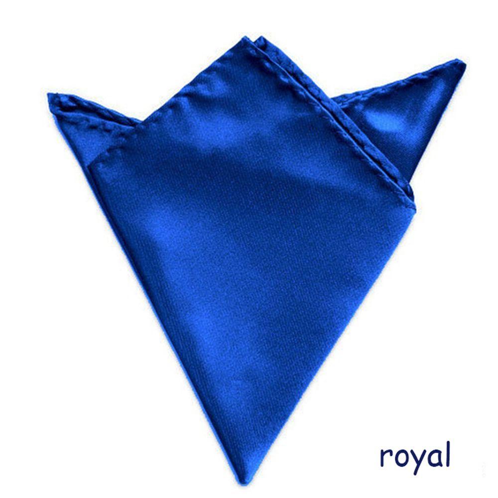 for Wedding Dress Party Men Satin Plain Solid Square Pocket Silk Pocket Square Hanky Handkerchief
