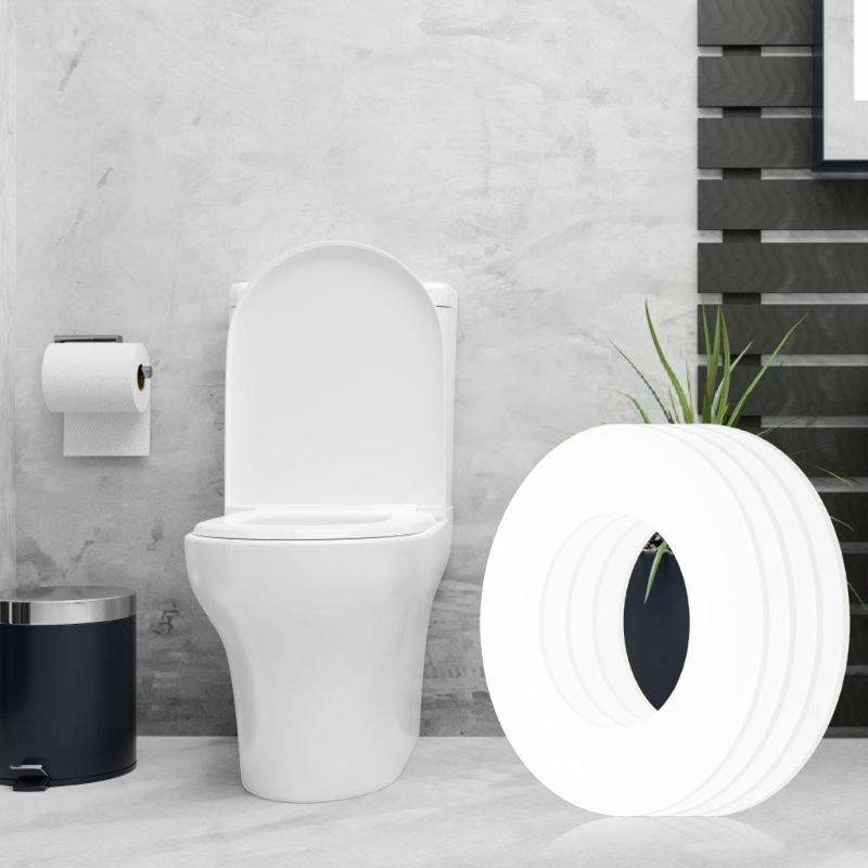 4pcs Silicone Toilet Washer Toilet Drain Valves Seal Rings Replacement Gaskets for Leakproof Performances