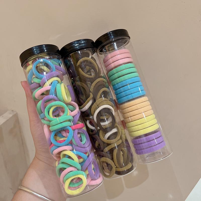 Korean Style Colorful Gradient High Elasticity Hair Ties for Girls' Ponytails