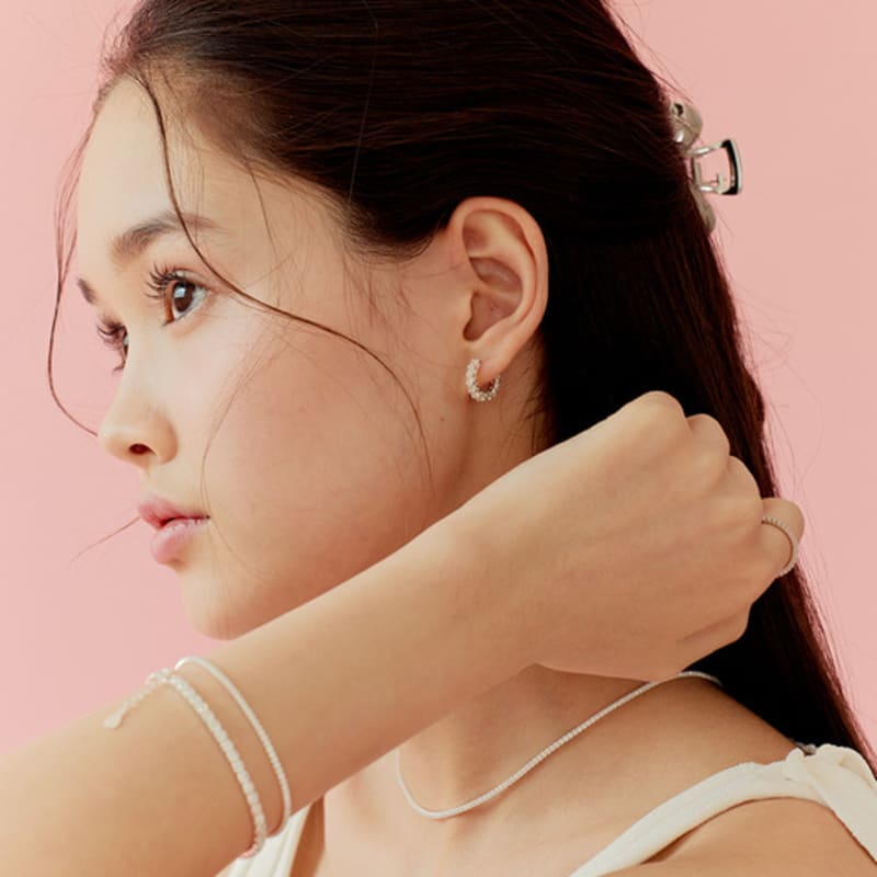 Murmur [925silver]Simple Tennis Bracelet